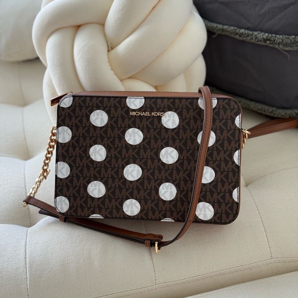 Michael Kors Brown Jet Set Crossbody Bag